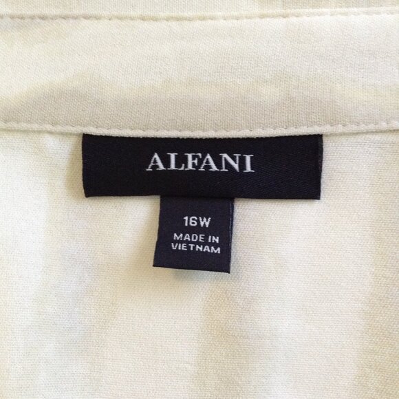 NWT Alfani 16W, Bone color, Maxi, Short cuffed sleeve; Special Occasion, Profess - Picture 3 of 7